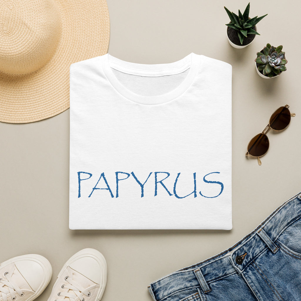 Papyrus Logo Meme Tee | "He Just Used Papyrus" Graphic T-Shirt